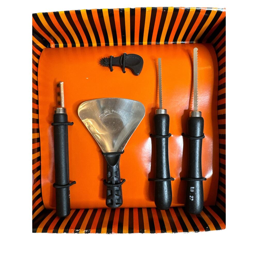 Vintage Crate & Barrel Pumpkin Carving Kit Halloween Harvest Fall